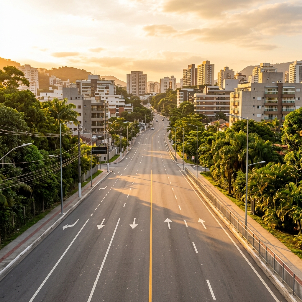 Vista aérea de Campo Grande, Rio de Janeiro